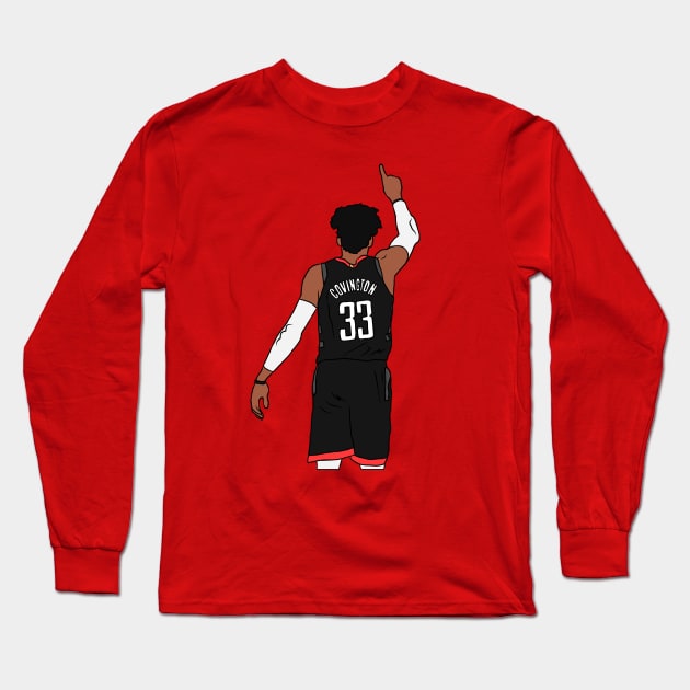 Robert Covington Finger To The Sky Long Sleeve T-Shirt by rattraptees